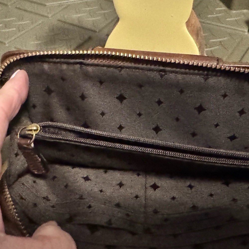 Fossil Multicolor Leather Patchwork Circle-Design… - image 4